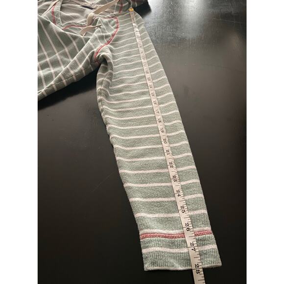 COLUMBIA PFG Green/White Stripe Soft Baja Hoodie Womens sz XL - Picture 9 of 9